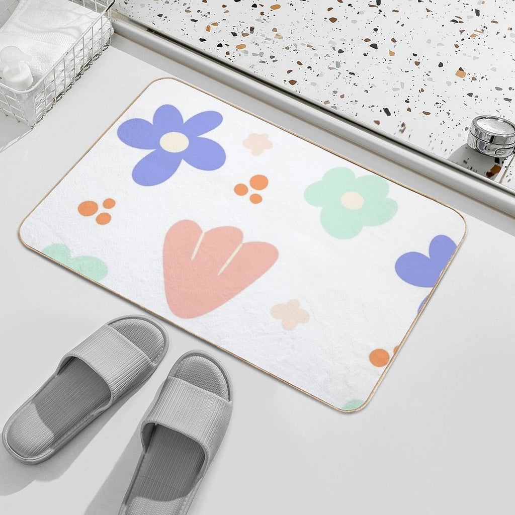 Summer Florals  Eco-Friendly Bath Mat