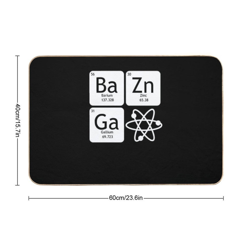 BaZinGa And Atom Classic T-Shirt  Eco-Friendly Bath Mat