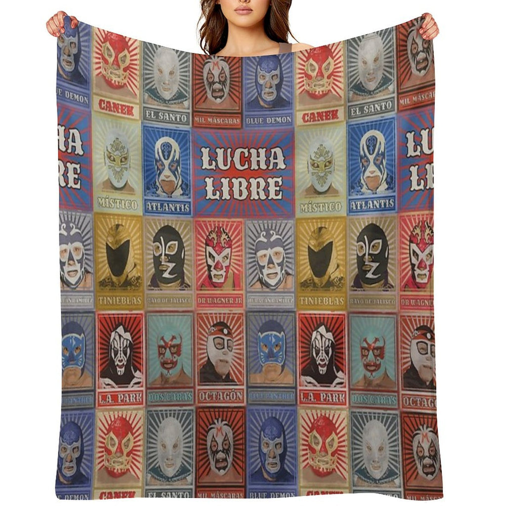 Lucha Libre Legends All-season Throw Blanket
