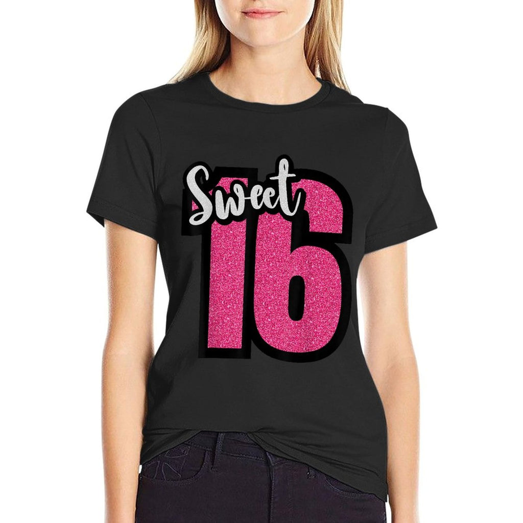 Sweet 16 Sweet Sixteen Squad 16th Birthday Girls Celebrating  Wrinkle-resistant T-Shirt