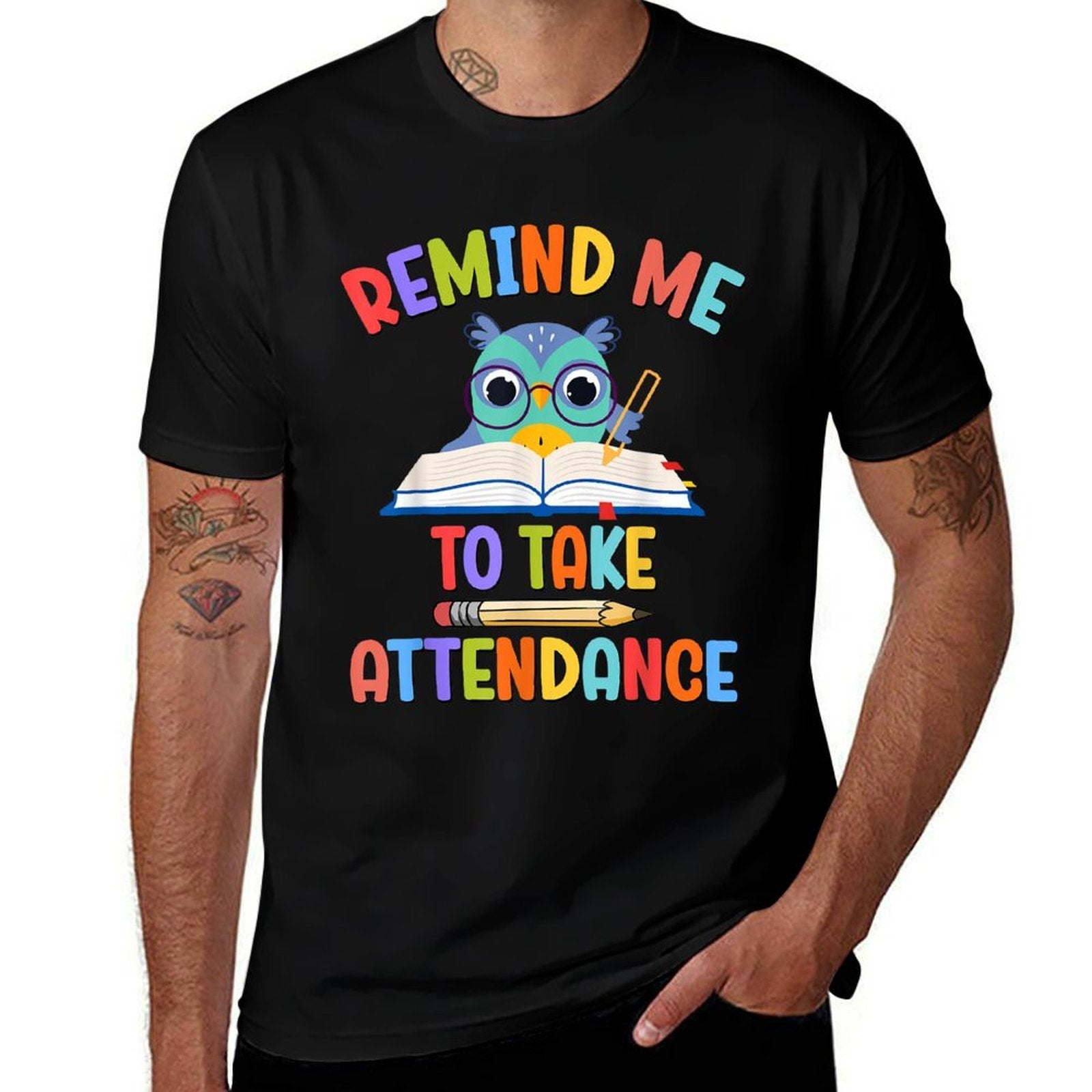 Remind Me To Take Attendance Teacher Memes Back to School  Lightweight T-Shirt