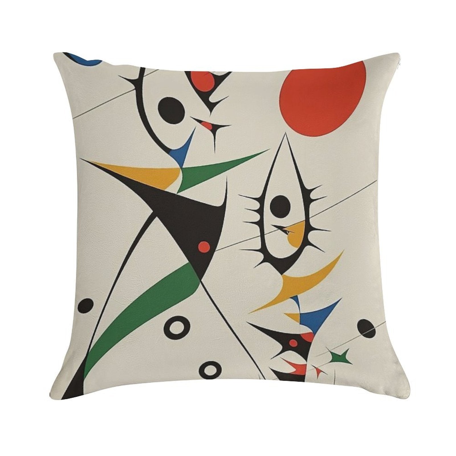 Joan Miro Soft High-Density Material Throw Pillow