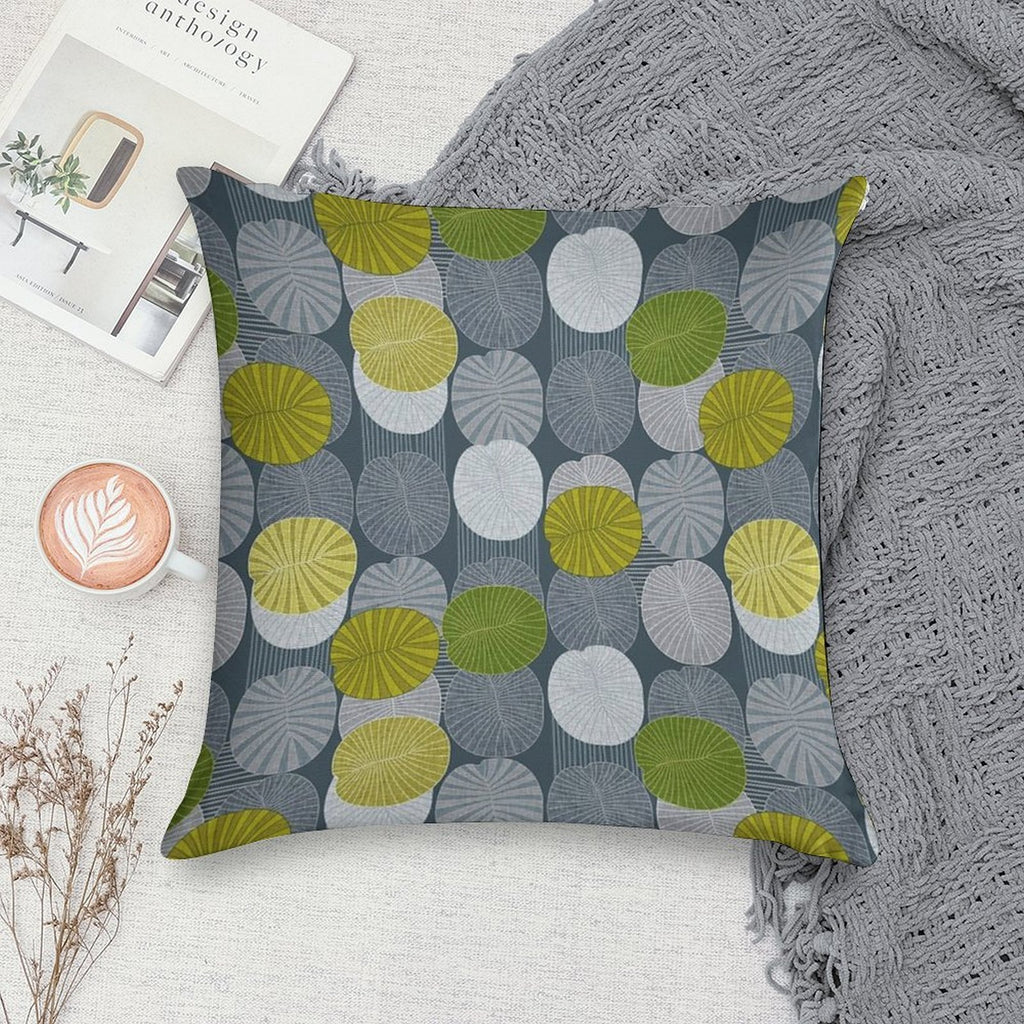Dickinsonia Lime Soft Skin-Friendly Throw Pillow