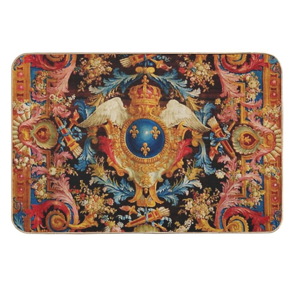 Louis XV Savonnerie French Carpet Print  Long-Lasting Bath Mat