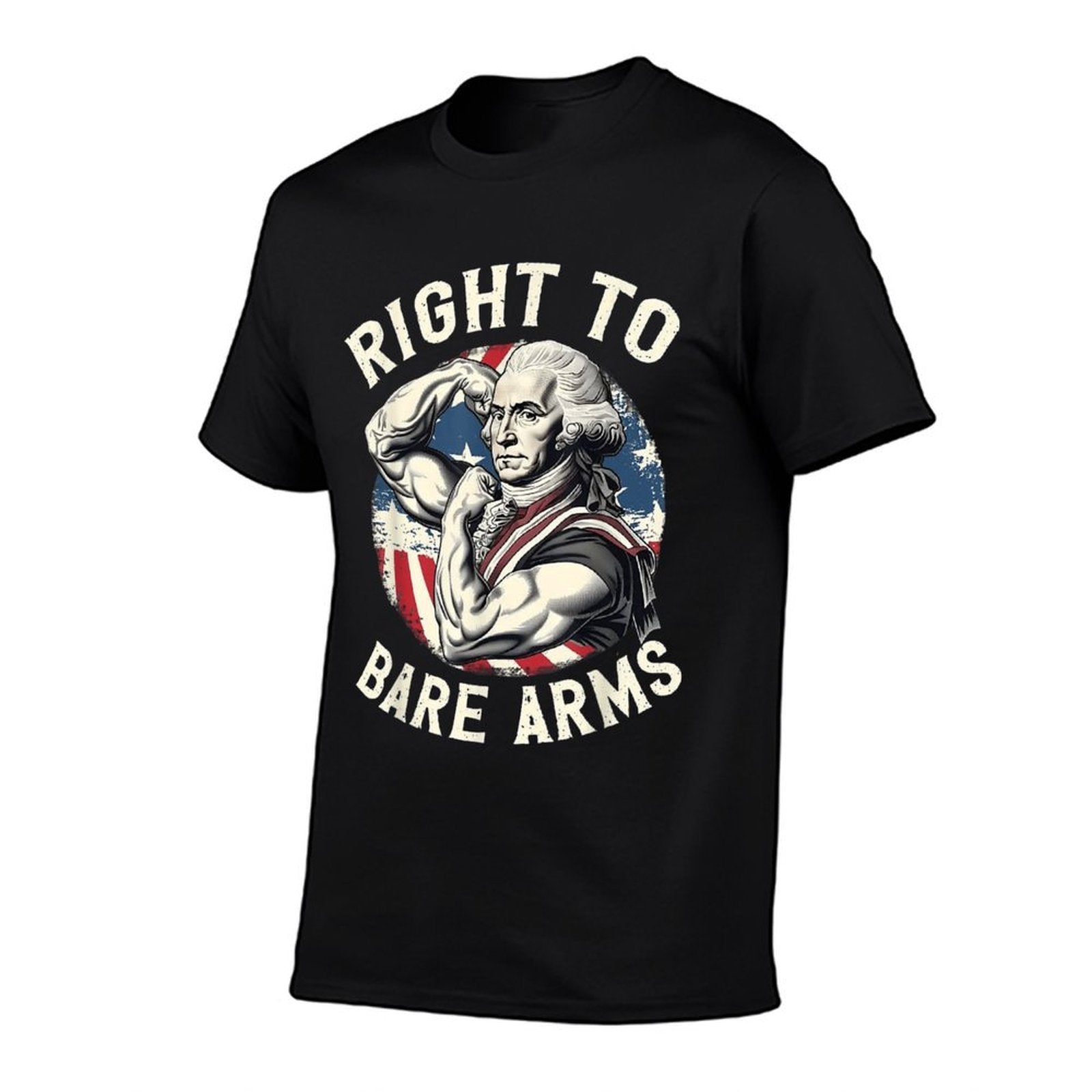 Right To Bare Arms - 4th of July Funny Gym George Washington  Relaxed-fit T-Shirt