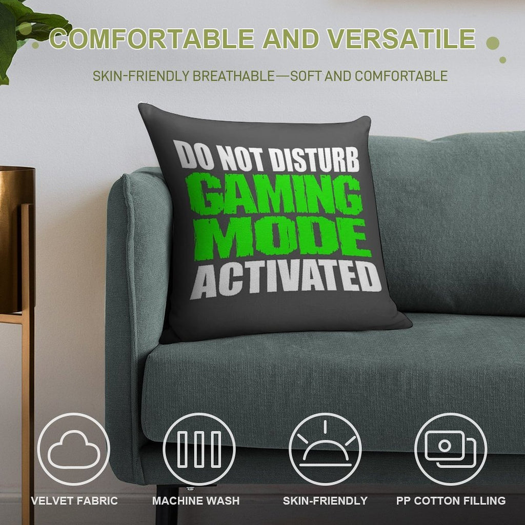 Gaming Mode Soft Decorative Cover Throw Pillow