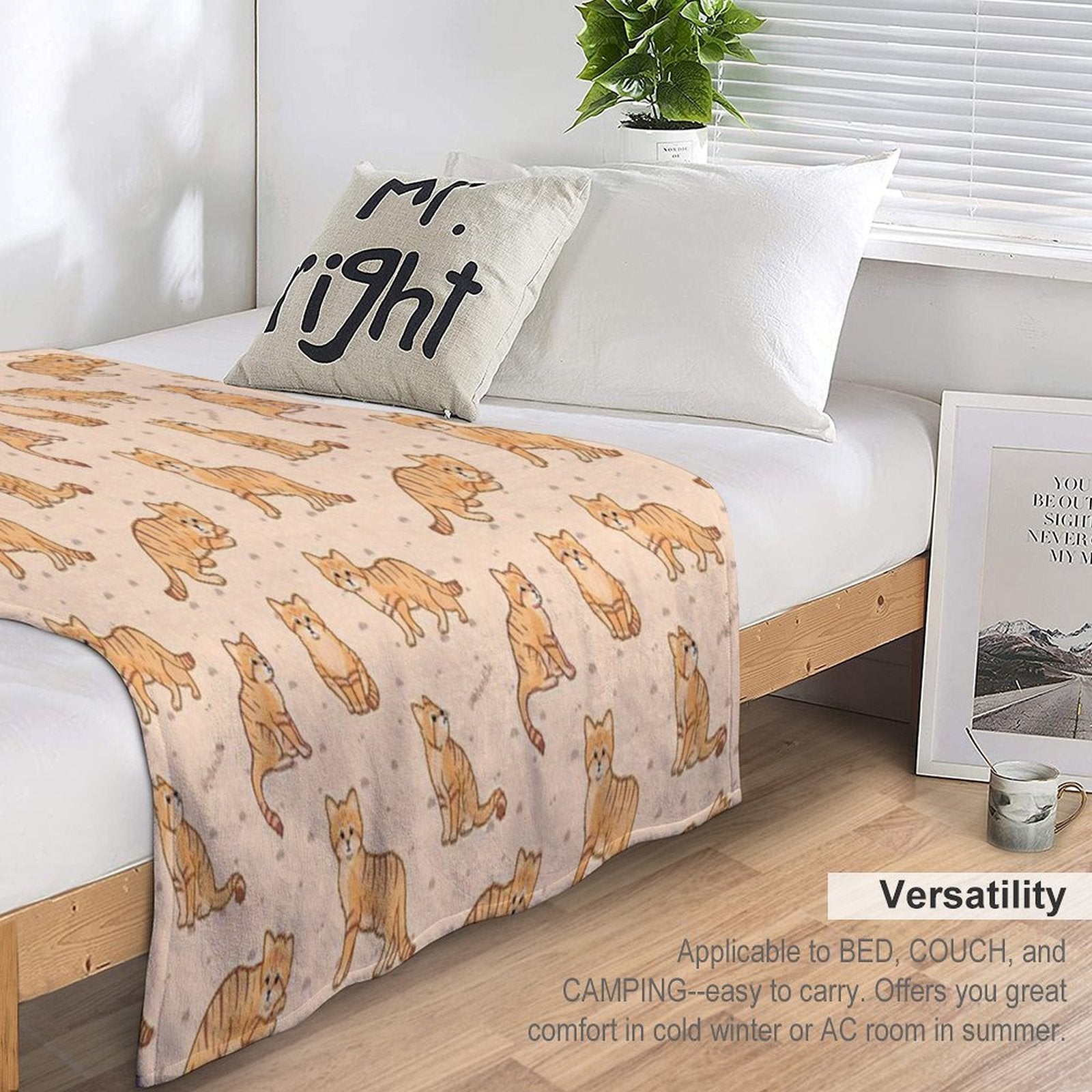 Sand Cats Travel-friendly Throw Blanket