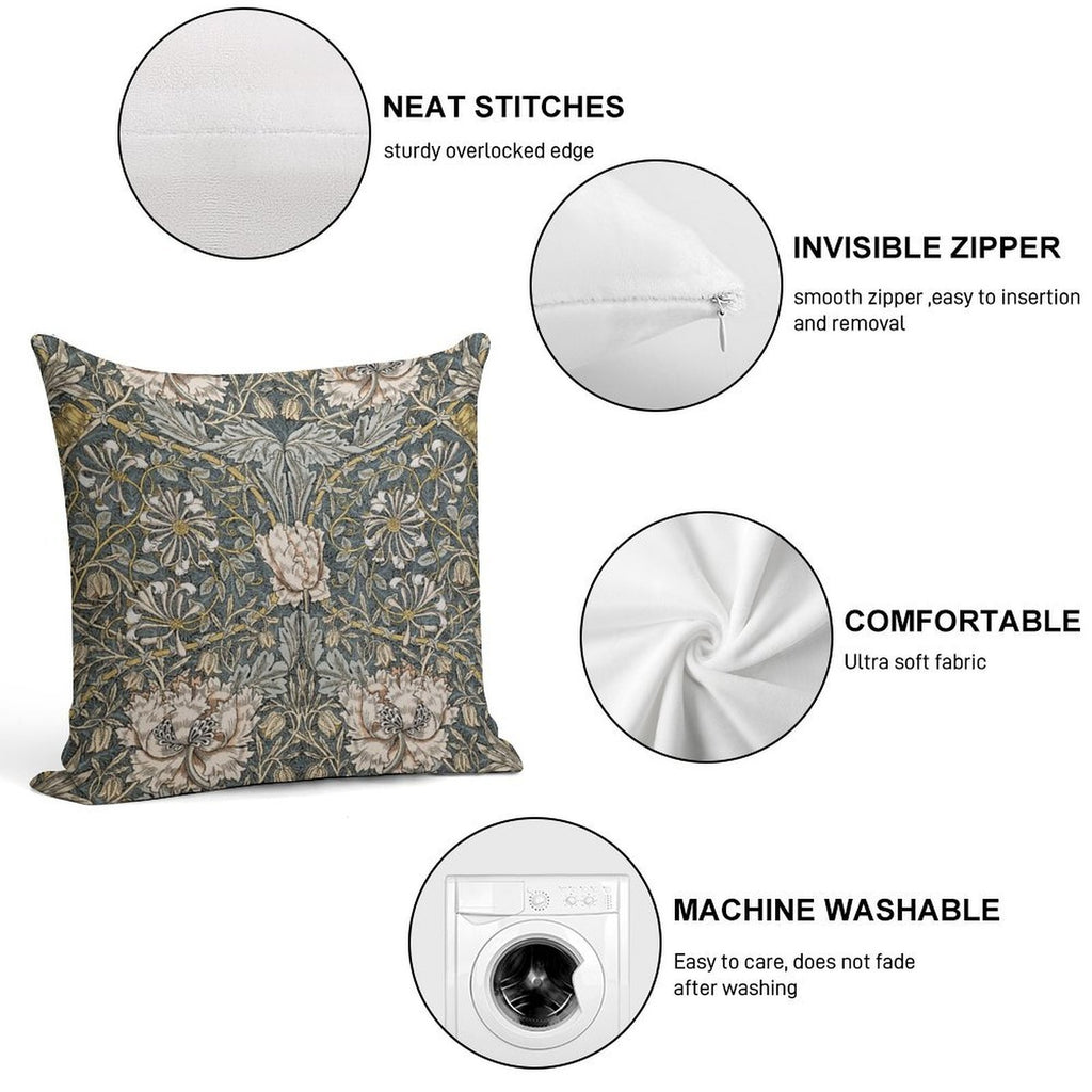 William Morris - Pimpernel Soft High-Density Material Throw Pillow
