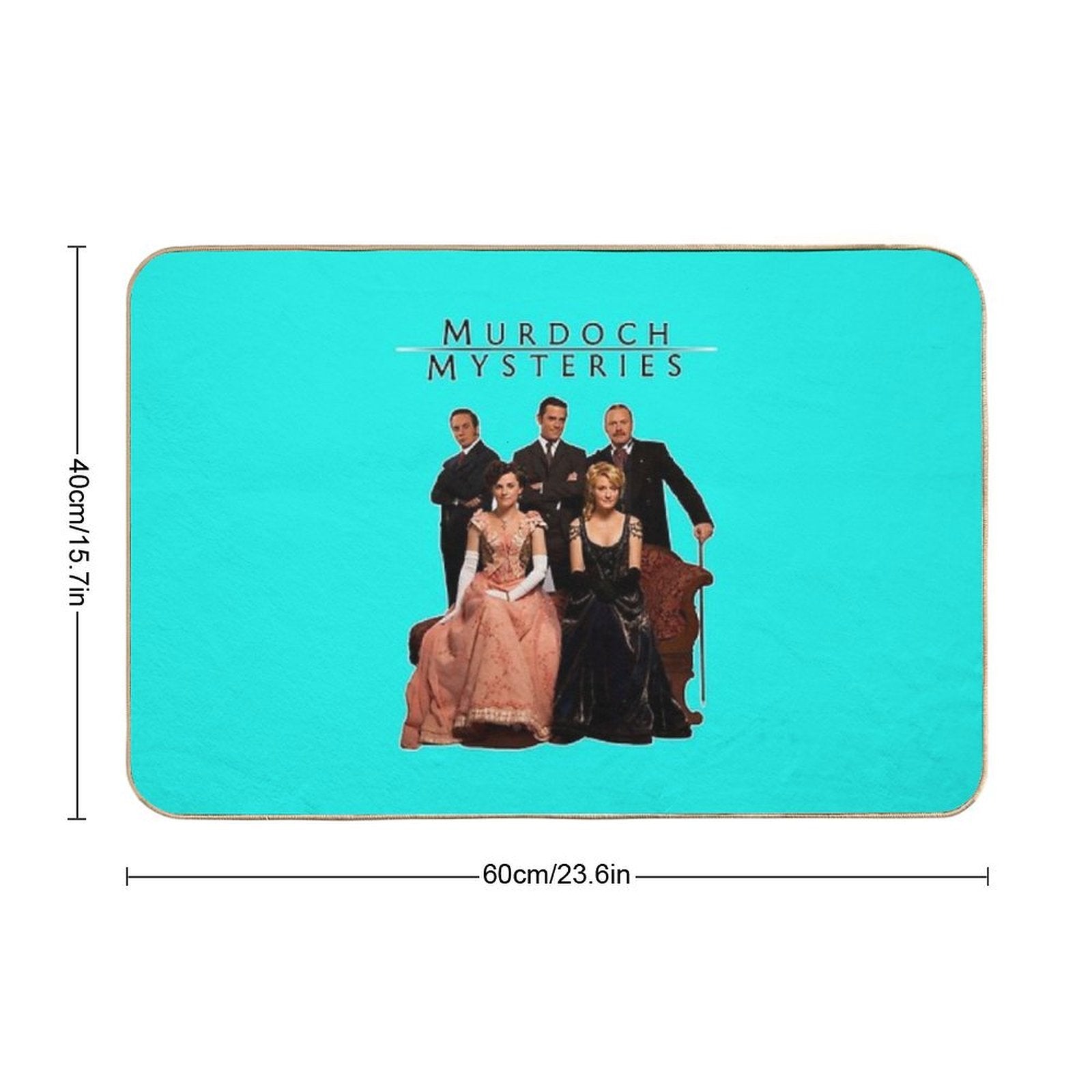 Murdoch Mysteries Design  Pet-Safe Bath Mat