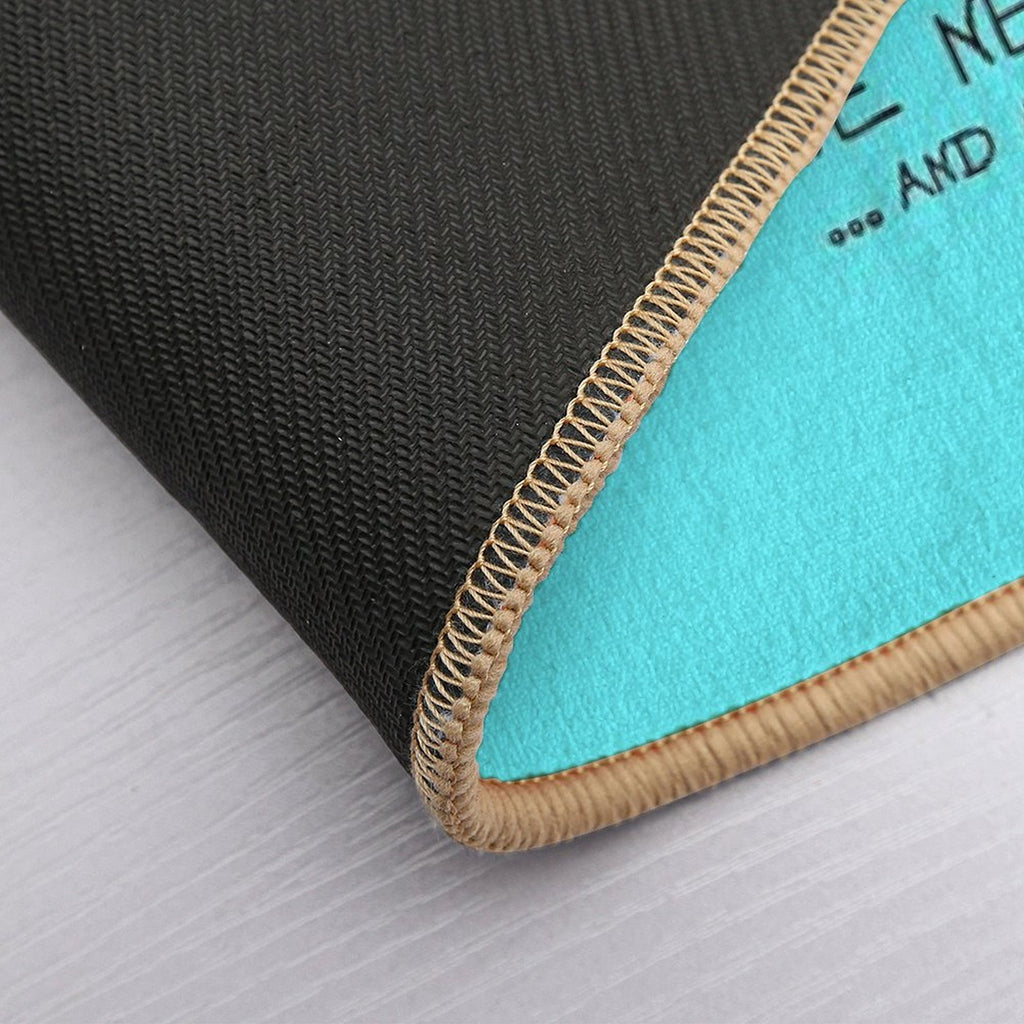 All We Need Is Love And A Litte Yogi  Anti-Trip Bath Mat