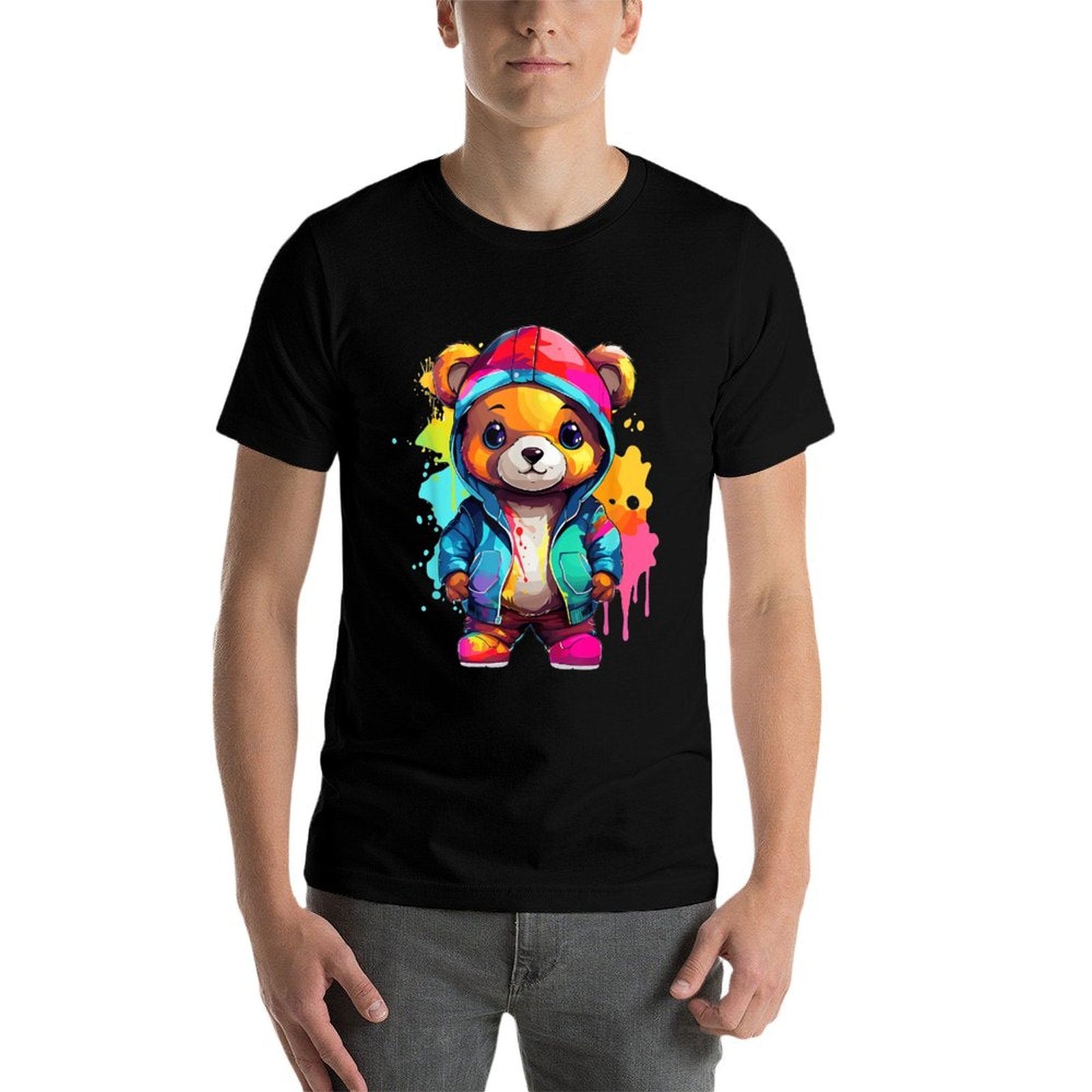 Colorful Teddy Bear  Odor-resistant T-Shirt