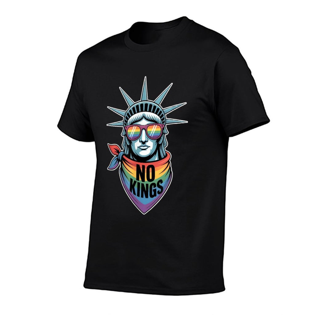 No Kings In America Statue Of Liberty Pride  Slim-fit Cut T-Shirt