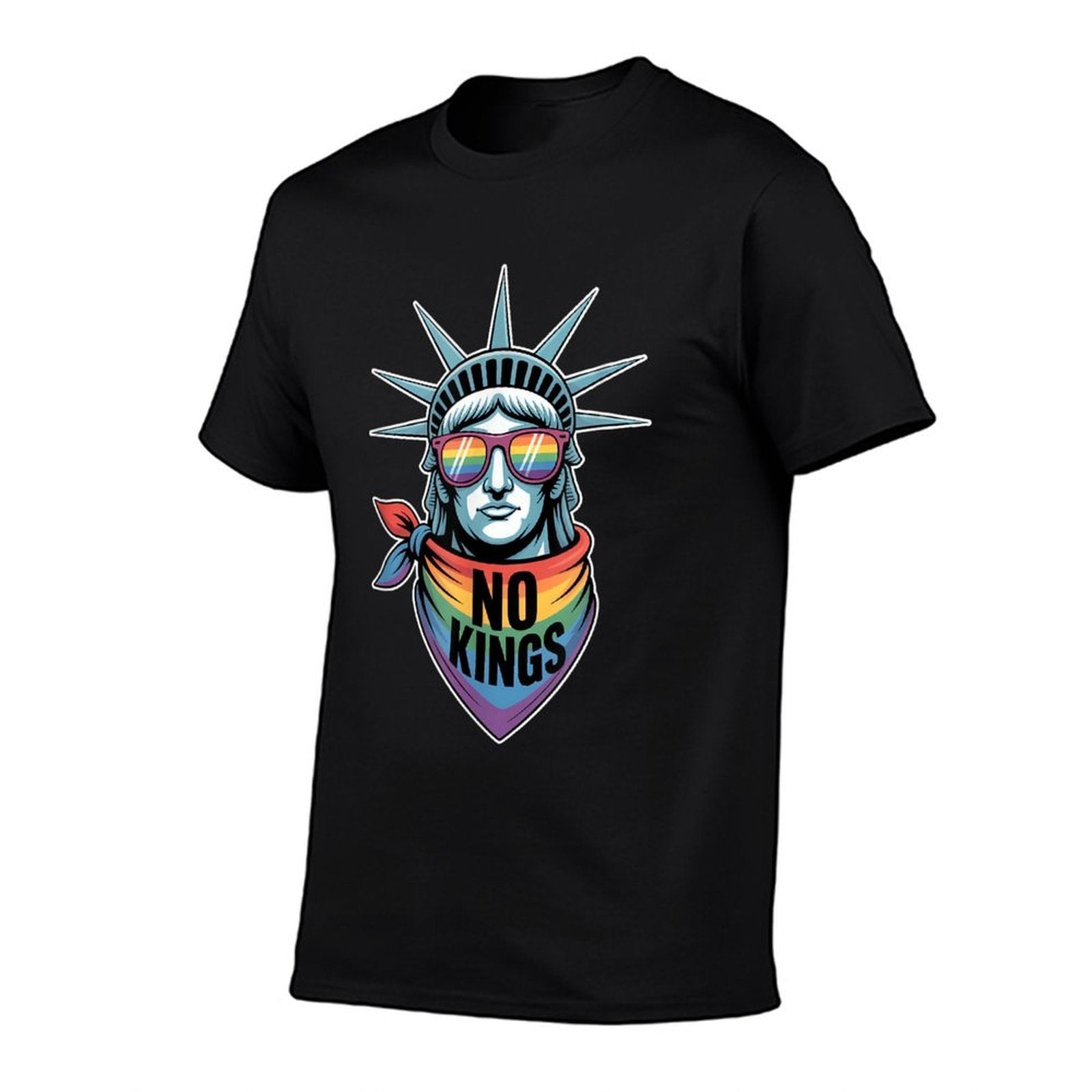 No Kings In America Statue Of Liberty Pride  Slim-fit Cut T-Shirt
