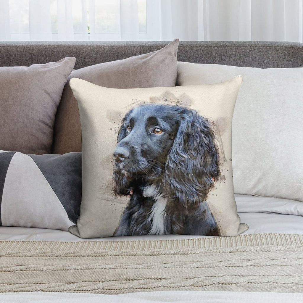Autumnal Spaniel Soft Decorative Cover Throw Pillow