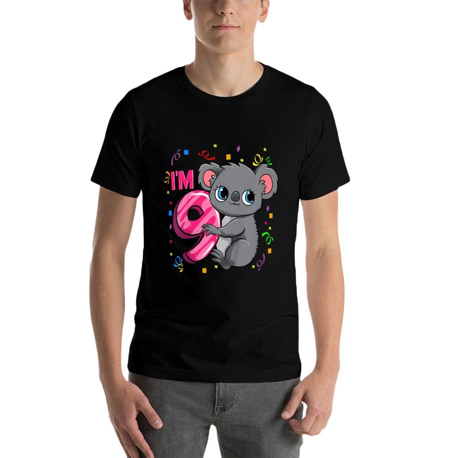 9th Birthday For Girls Koala Bear 9 Years Old  Versatile T-Shirt