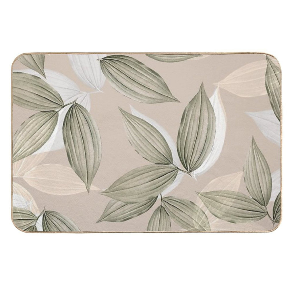 Tropical Leaves  Long-Lasting Bath Mat