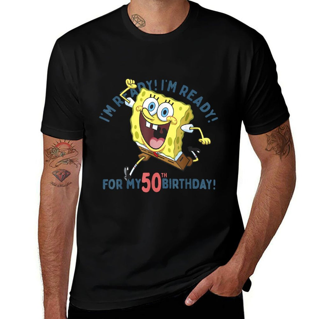 Nickelodeon SpongeBob SquarePants Ready For My 50th Birthday  Soft T-Shirt