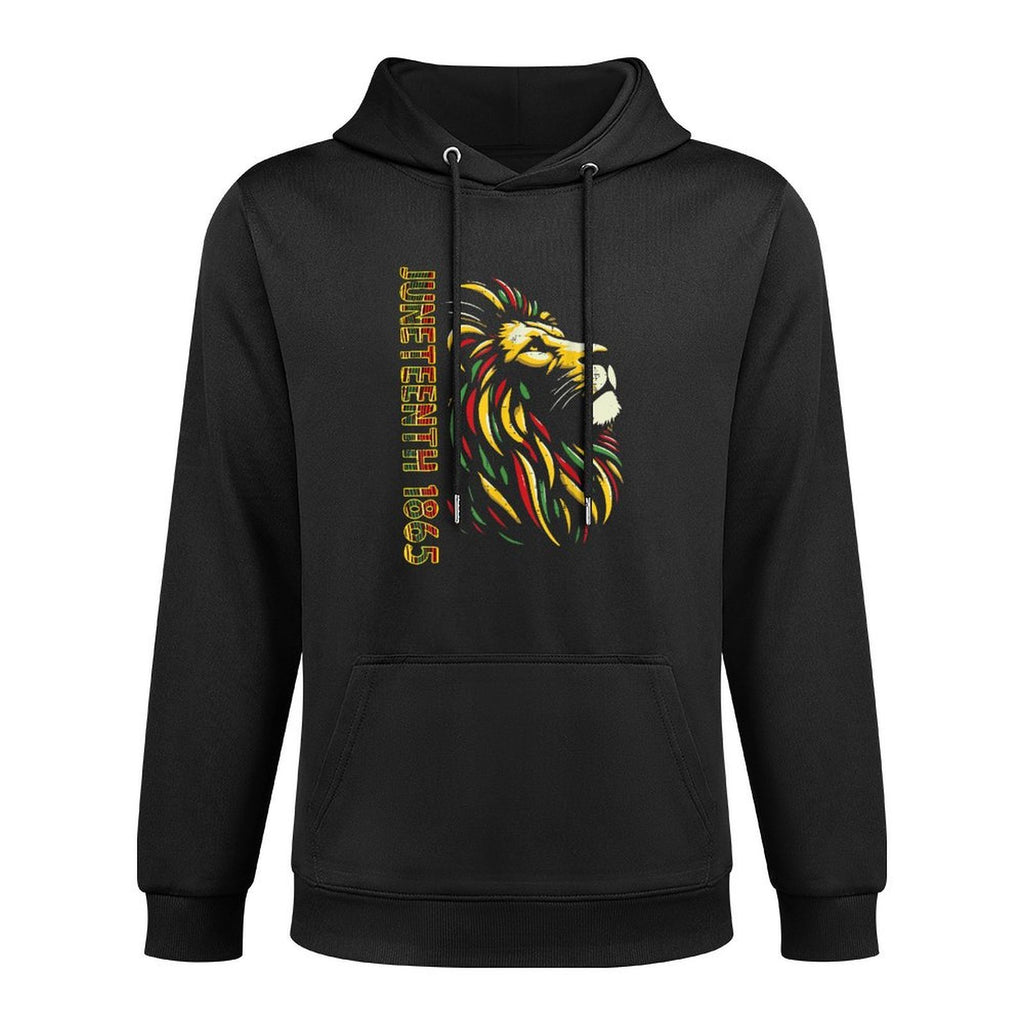 Juneteenth Lion Black African June 19th Men Women Kids Versatile Streetwear Hoodie
