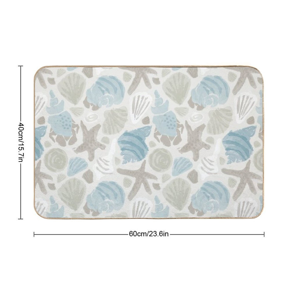 She Sells Seashells by The Seashore  Fade-Resistant Bath Mat