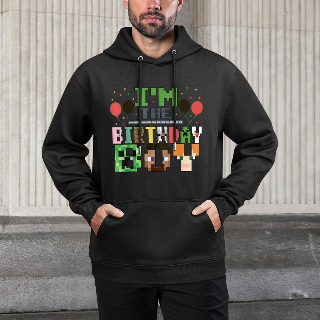 I'm The Birthday Boy Gamer Pixel Video Game Birthday Party Moisture-Wicking Hoodie