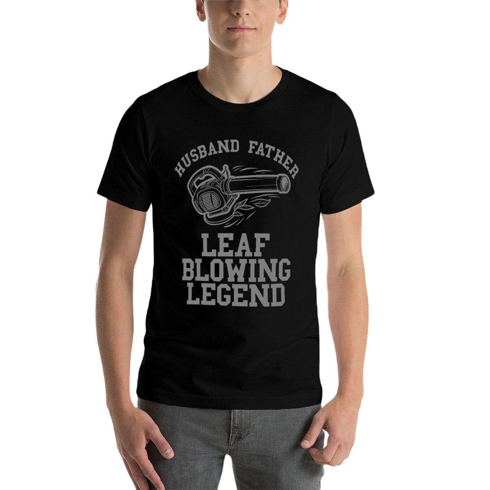 Leaf Blowing Legend Landscaping Dads Lawn Care Yard Leaves Comfortable T-Shirt