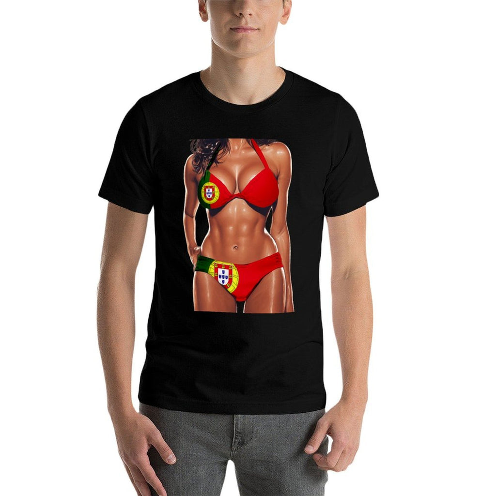 Portuguese Women Bikini Outfit Heritage Portgual  Moisture-wicking T-Shirt