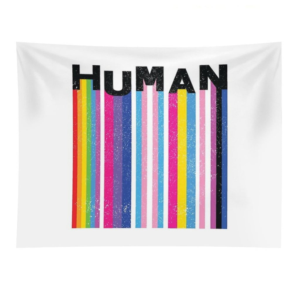 HUMAN LGBT Pride Flags Tapestry
