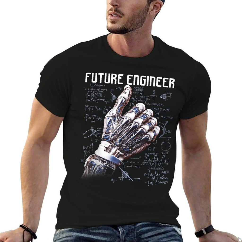 Future Engineer Costume Robot Robotics Adults & Kids  High-quality Stitching T-Shirt