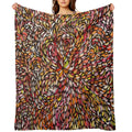 BUSH MEDICINE LEAVES 5 Easy Care Throw Blanket