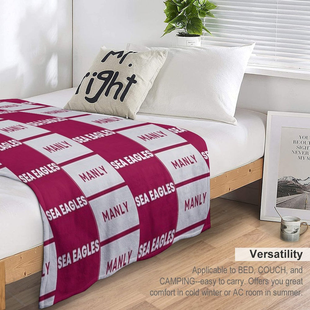 Manly Sea Eagles Rugby League Comfort Throw Blanket
