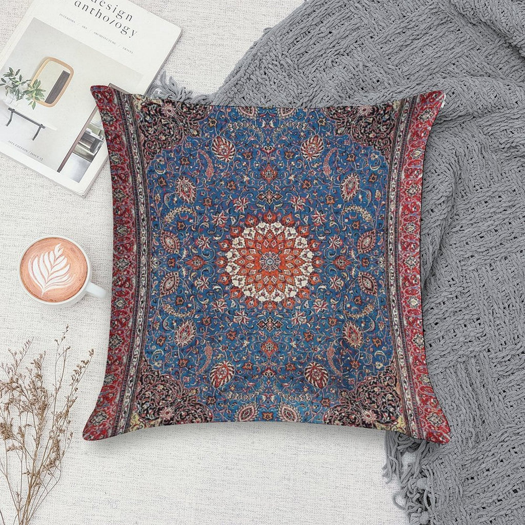 Sarouk Antique Persian Rug Print Soft Decorative Cover Throw Pillow