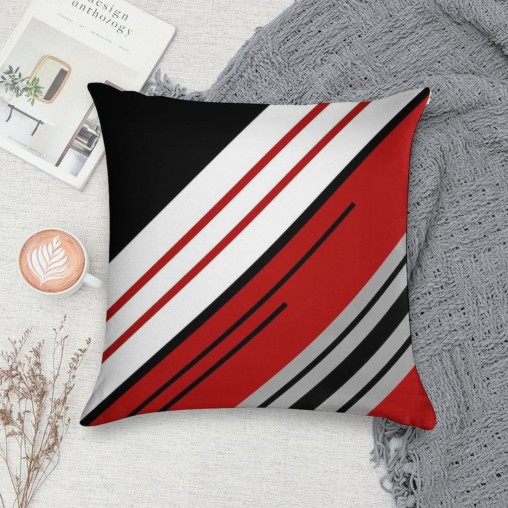 Diagonal Stripes Design Soft Easy Maintenance Throw Pillow