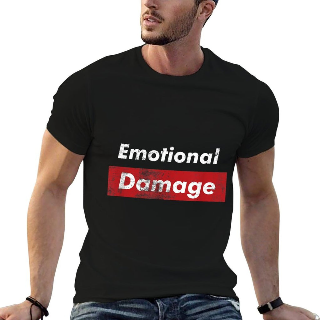 Emotional Damage Funny Viral Meme Box Logo  Vintage-inspired T-Shirt