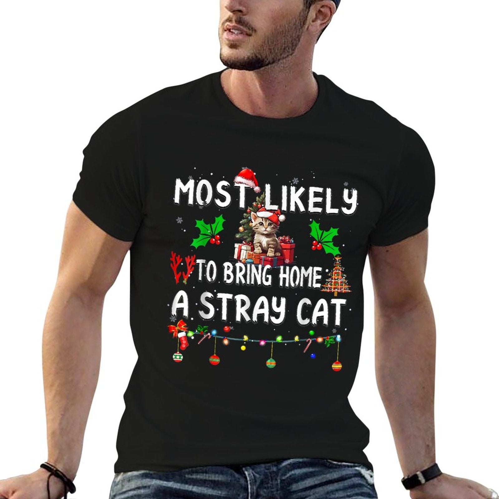 Most Likely To Bring Home Stray Cat Family Matching  Quick-drying T-Shirt