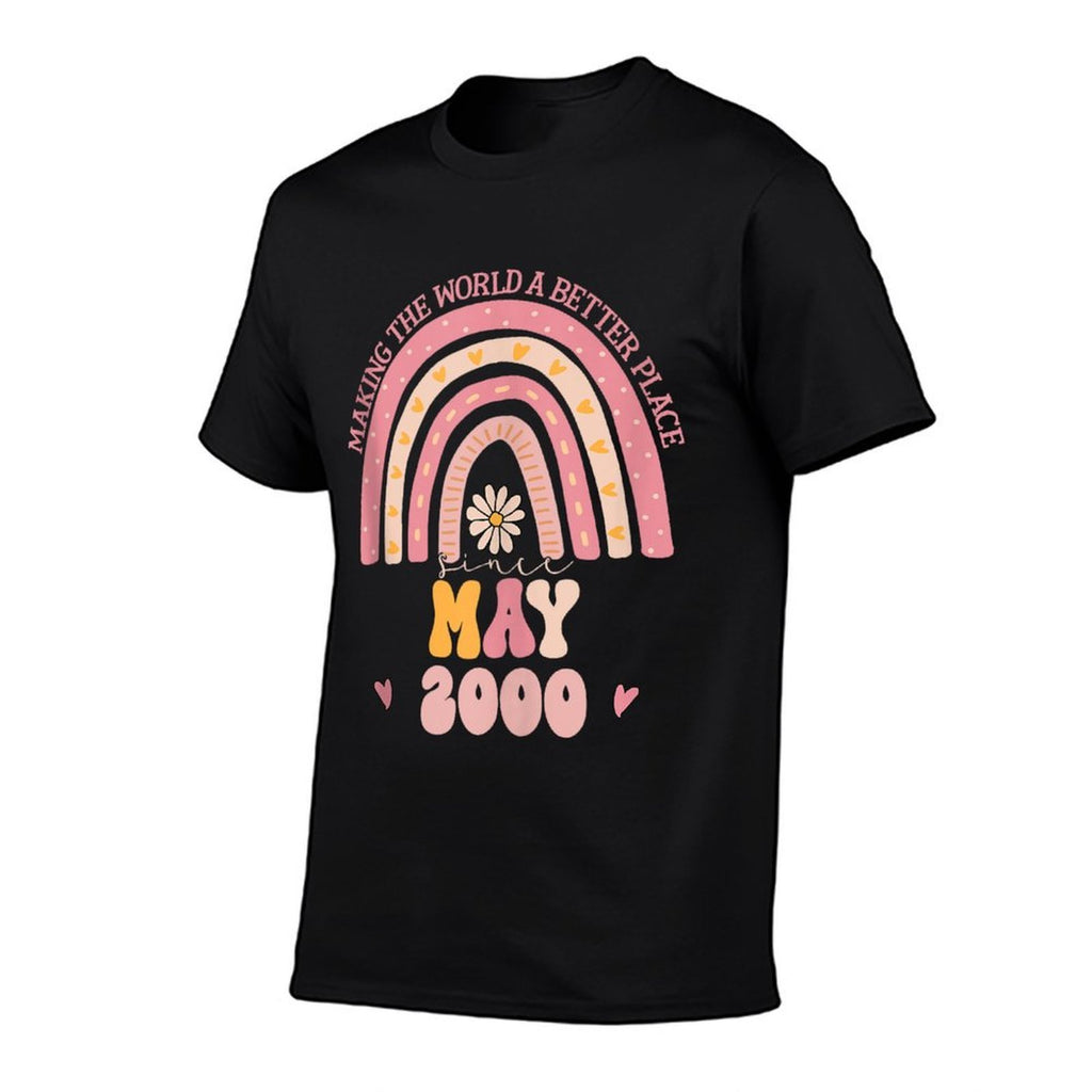 Turning 25 Retro May 2000 25th Birthday for Women Comfortable T-Shirt