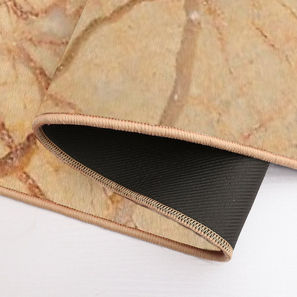 Beige Brown Marble Pattern  Odorless Bath Mat