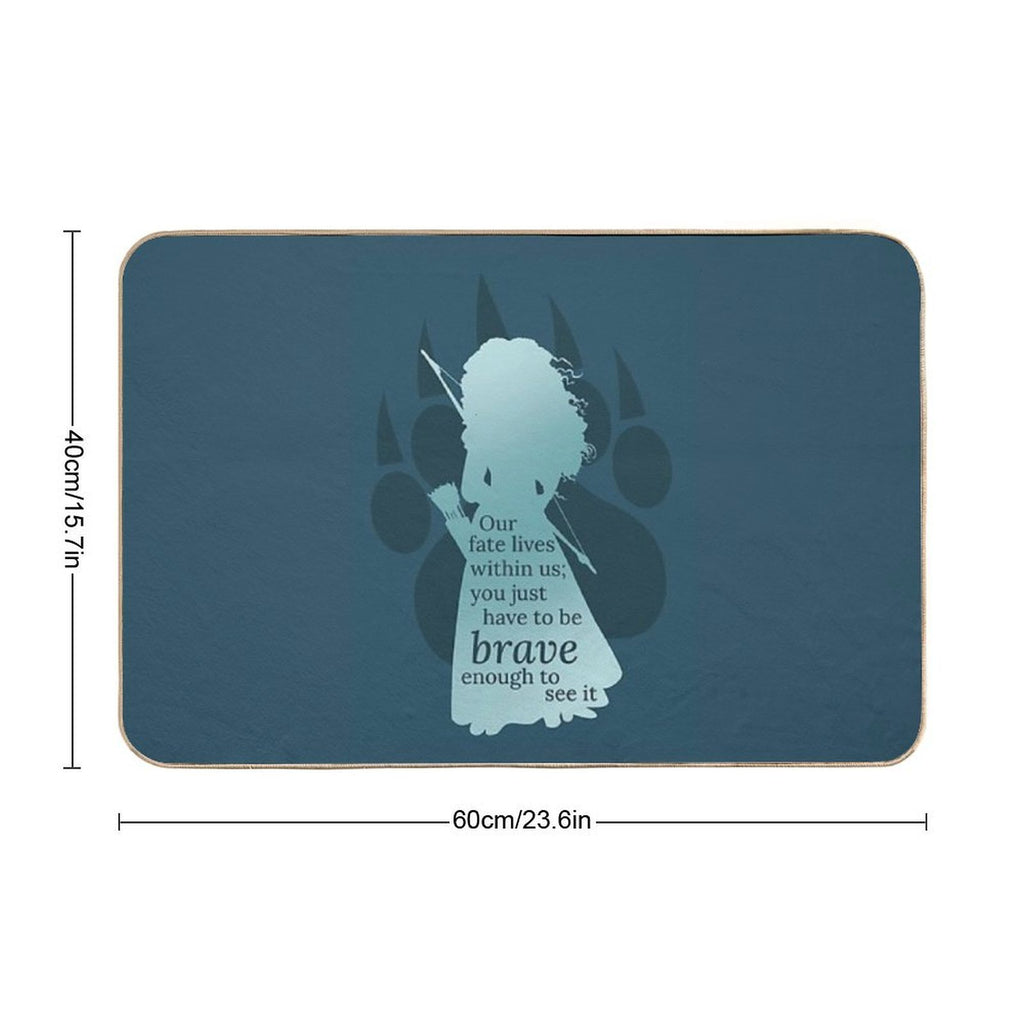Brave Merida  Repositionable Bath Mat