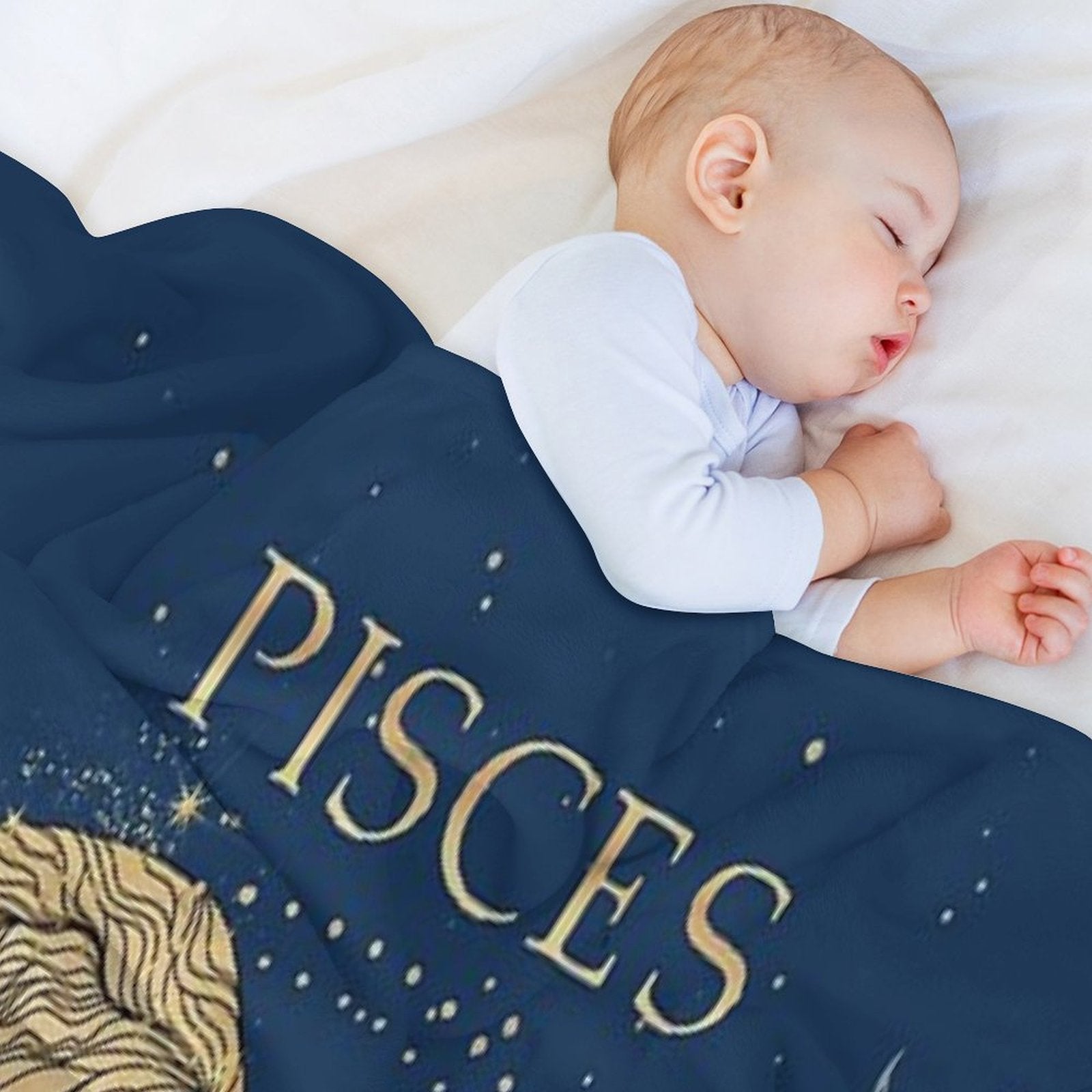 Pisces Zodiac Woman Multi-functional Throw Blanket