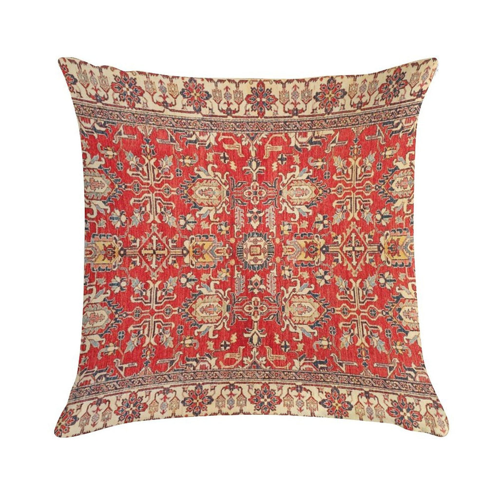 Turkish Carpet Soft Washable Throw Pillow