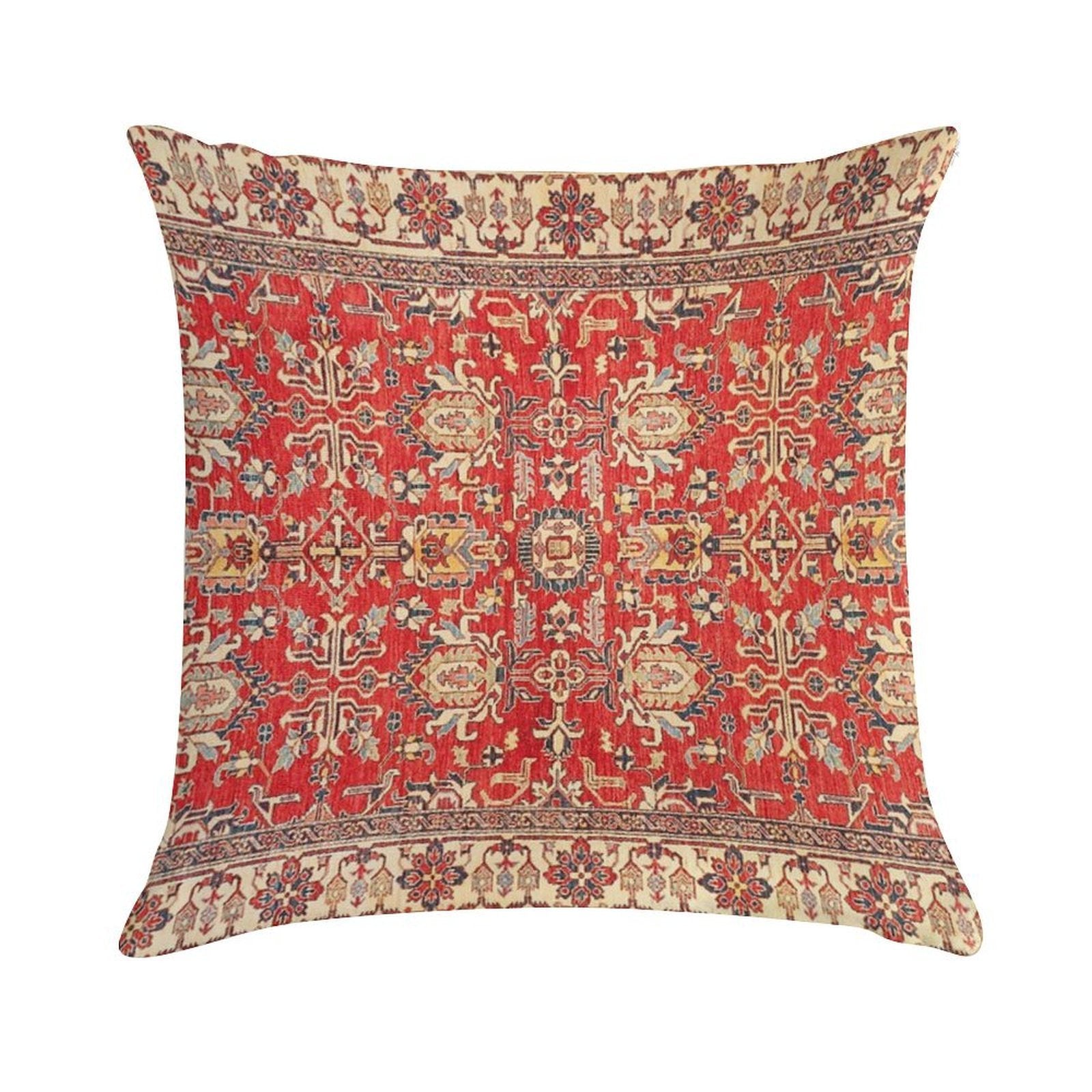 Turkish Carpet Soft Washable Throw Pillow