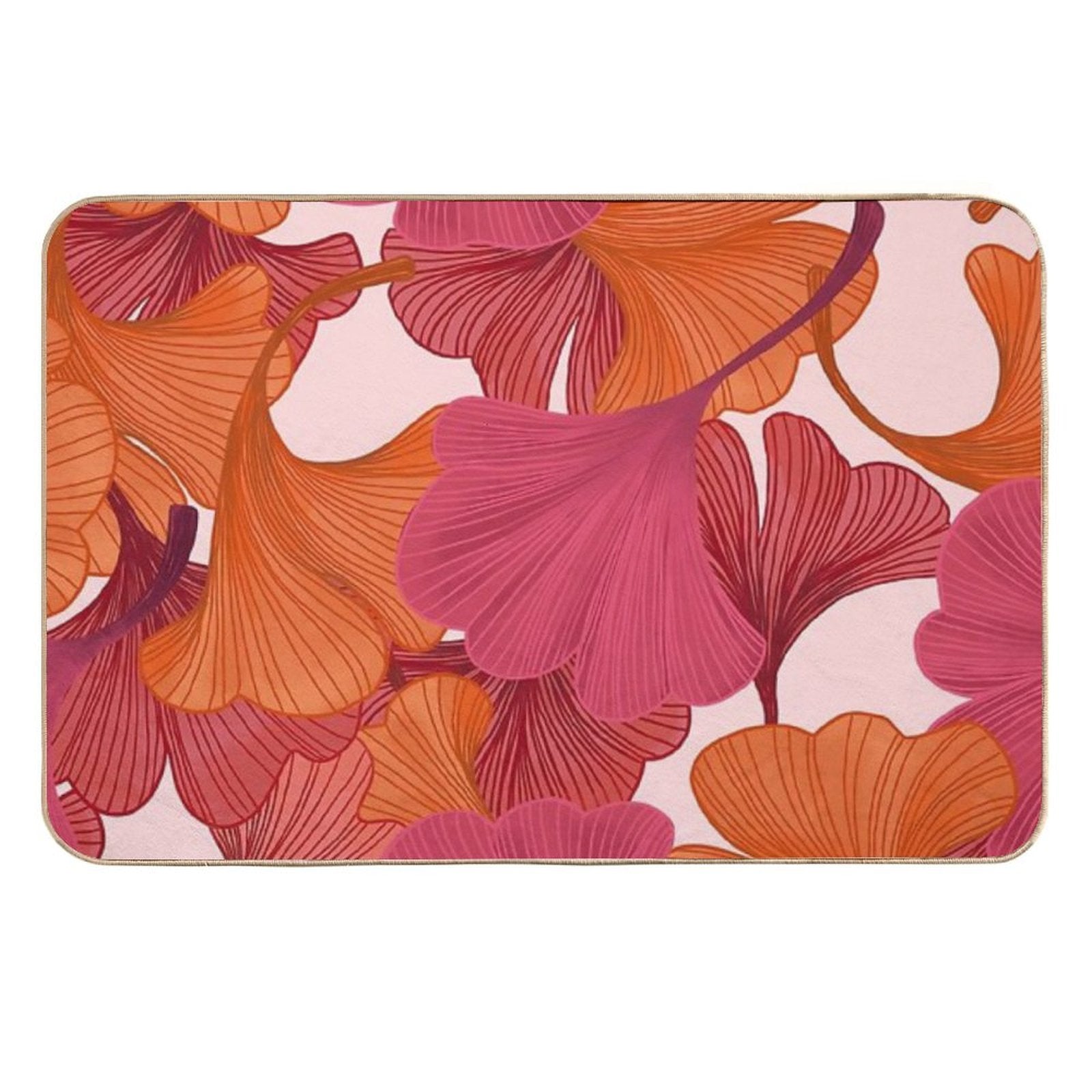 Autumn Ginkgo Leaves  Non-Slip Bath Mat