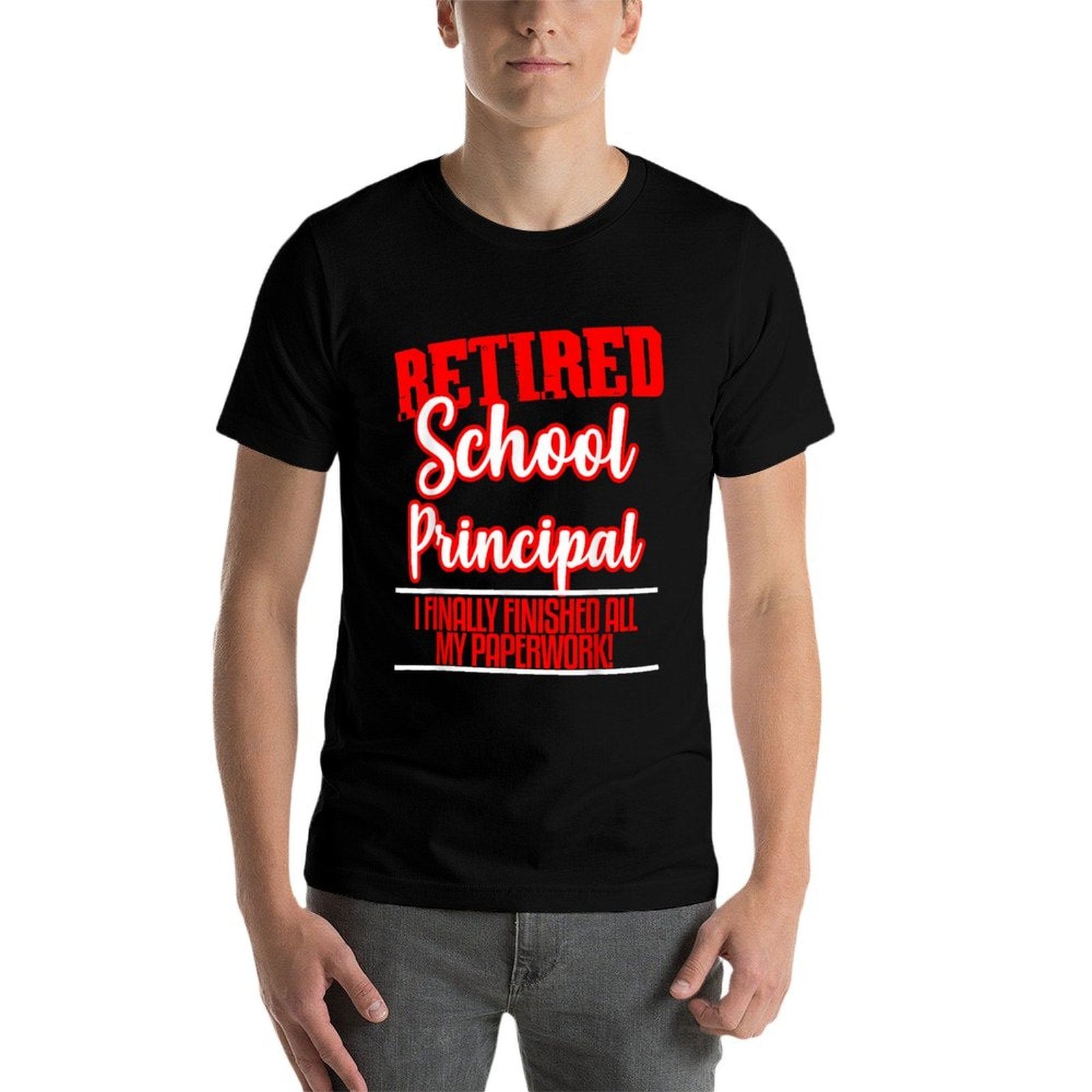 Principal Retirement Gift Retiring Boss Coworker  Easy-care T-Shirt