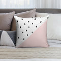 Pink And White Dalmatian Print Soft High-Density Material Throw Pillow