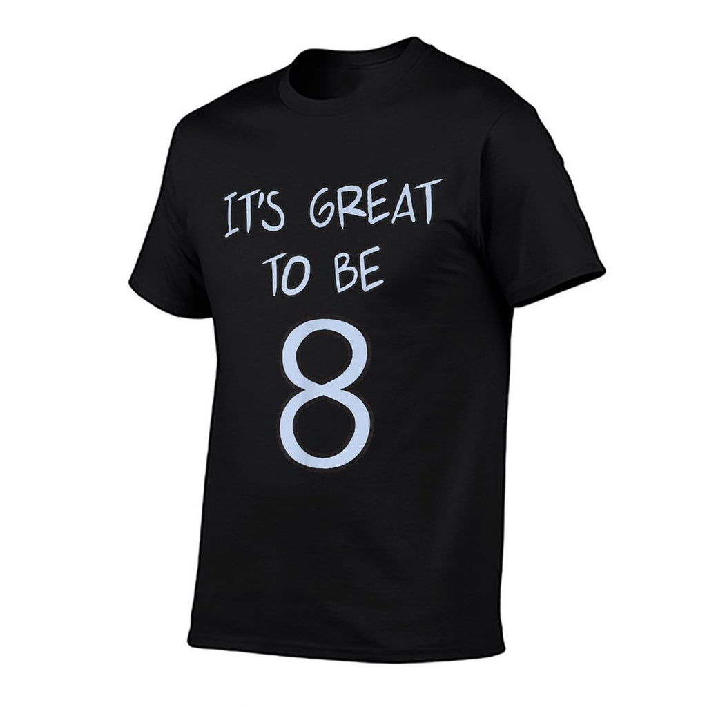 Eight Year Old Birthday Baptism Design It's Great To Be 8 (Eight)  Eco-friendly Material T-Shirt