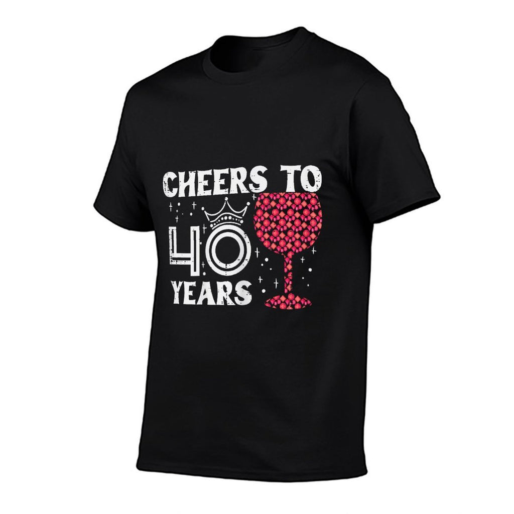 Cheers To 40 Years Forty 40th Birthday Party 40 Bday Women  Breathable T-Shirt