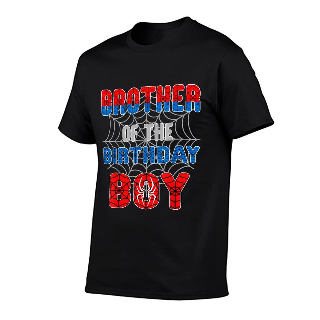 Spider Web Birthday Party Brother of The Birthday Boy  Stretchy T-Shirt