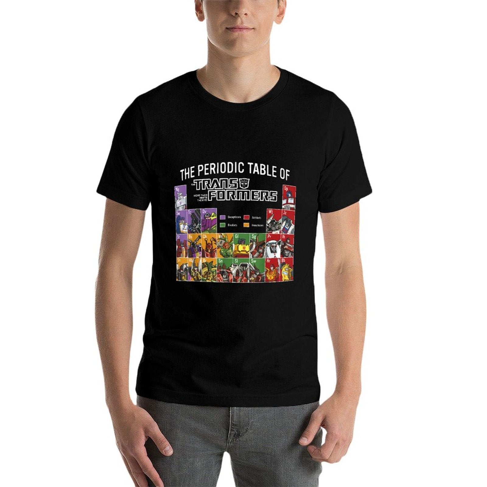 Transformers Retro Autobots Crew Neck - Classic Fit, Black  Vintage-inspired T-Shirt