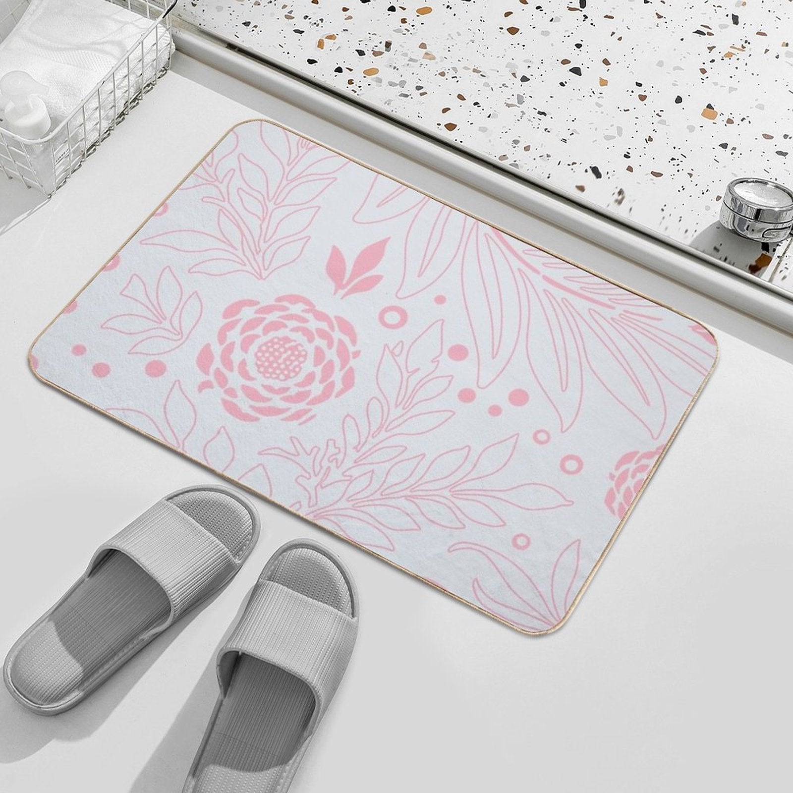 Floral Design 21  Multi-Purpose Bath Mat