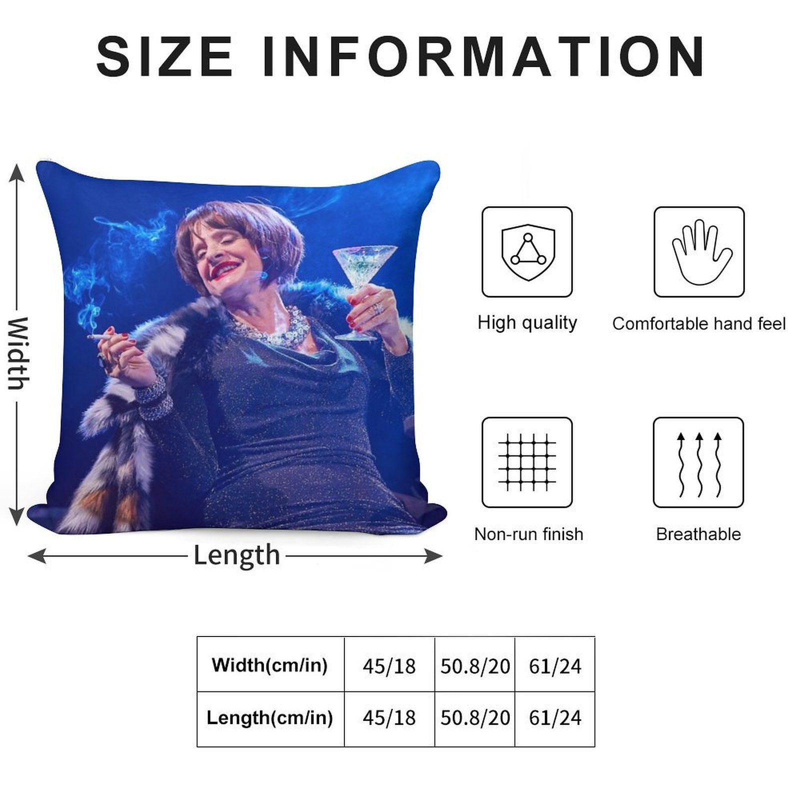Patti LuPone As Joanne in Company Soft Shrink-Resistant Throw Pillow
