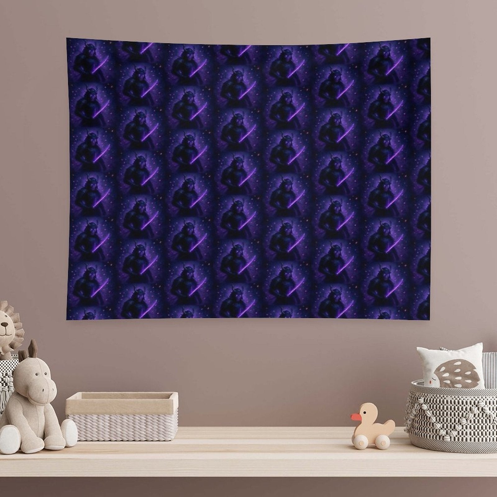 Shadow Blossom Ronin Tapestry